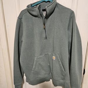 Carhartt Men's Gray Half-Zip Sweater